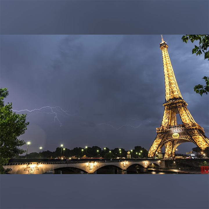 France-Paris-Thunderstorm
