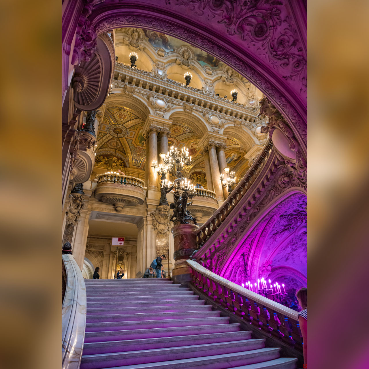 Paris, Tour Eiffel et Opera Garnier