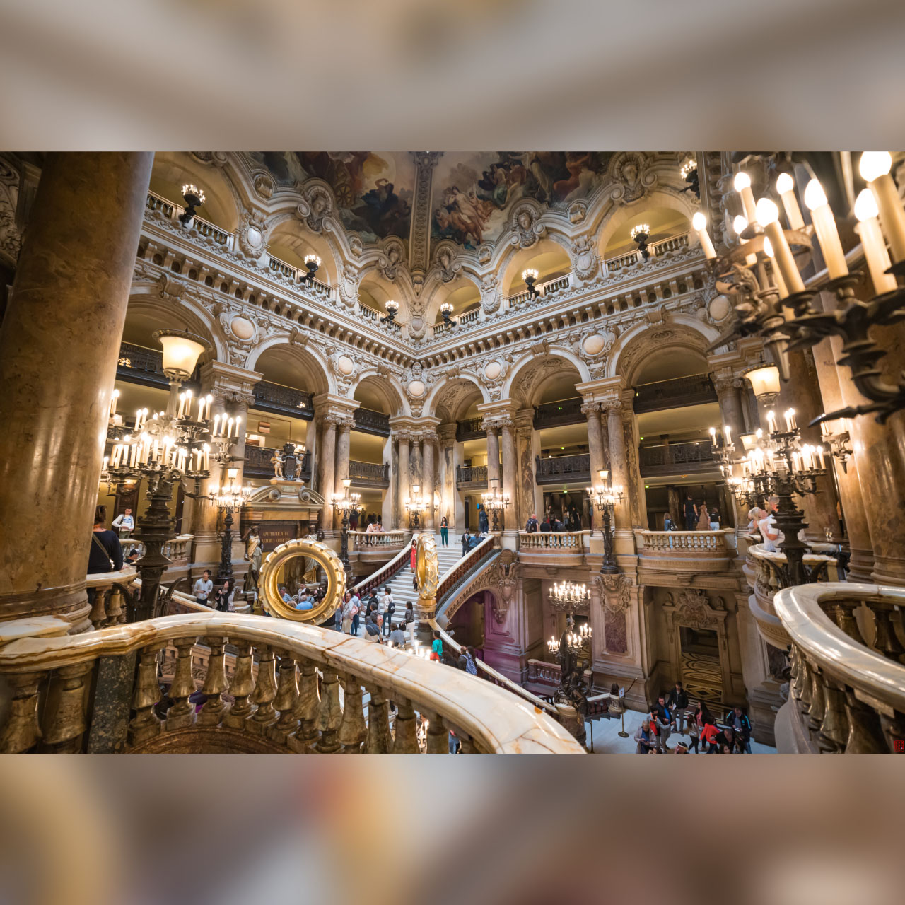 Paris, Tour Eiffel et Opera Garnier